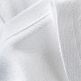 close up of men's organic cotton v-neck t-shirt