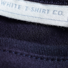 quality navy t-shirt neck band