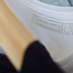 womens scoop neck white t-shirt close up
