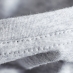 mens grey marl t-shirt stitching detail